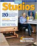 American Artist Studios, 2011 studios, american artist, art studios, workspace, organization tips, design tips, art materials, historical studios