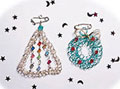 Crocheted Holiday Pins