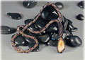 Polished Stone In Peyote Necklace