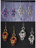 Japanese Cross And Polyhedron Earrings 
