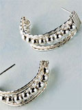 Posted Hoop Earrings 