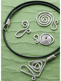 Spiral Hook And Leather Ends 