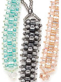 Textured Triangle Bead Bracelet 