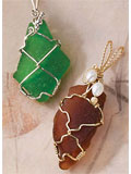 Caged Beach Glass 