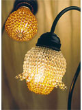 Victorian Beaded Lamp Shade & Light Bulb 