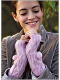 PomPom Fingerless Mitts