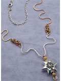 Tricolor Freeform Necklace 