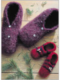 Knitted Felted Slippers 