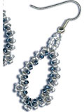 Beaded "Lace" Earrings 