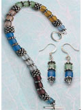 Pastel Pleasure Bracelet And Earrings 