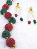 Christmas Ornament Necklace And Earrings