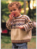 Caramel Denim Fair Isle 