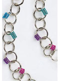Coily Colored Jump Ring Chain