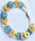 Summer Rings Peyote Stitched Anklet 