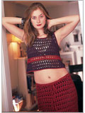 Peek-Through Skirt & Midriff Tank