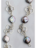 Coin and Silver Swirls Bracelet 