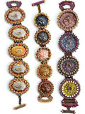 Jeweled Button Bracelet 