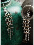 Silver Pagoda Earrings 