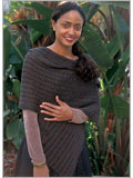 Beaded Linen-Lace Shawl 