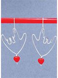 I Love You Earrings 