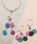 Cascading Spirals Pendant <br /> and Earring Set