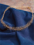 Gold Lace Necklace and Bracelet