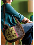 Needle-felted Messenger Bag 