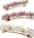 Sparkly Beaded Barrettes 