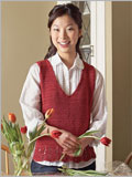 Ripple-Lace V-Neck Top 