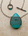 Needle Lace Caged Pendant 
