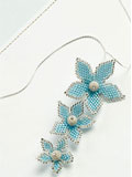 Frosted Flower Necklace 