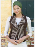 Tweedy Waistcoat knit, vest, waistcoat, turned-back lapels