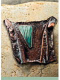 Fold Formed Bronze Brooch 
