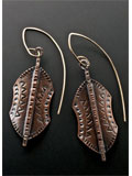 Tribal Shield Copper Earrings