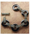 Onyx Donut Bracelet