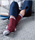 Rib and Fan Socks 