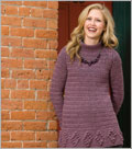 Rose Diamonds Tunic tunic, crochet, crocheted tunic, bobbled diamonds