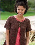 Cappucino Cardigan crochet sweater patterns, Interweave Crochet Fall 2009, easy crochet patterns