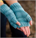 Aegean Mitts mitts, fingerless mitts, mittens, cables, charts, thumbs, twisted stitches, cashmere