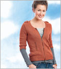 Boulevard Zip cardigans, sweaters, zipper, darts, set-in sleeves, waist shaping, jacket