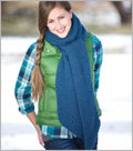 Big Thompson Scarf scarves, easy, garter stitch, lace, eyelets, bias
