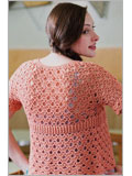 Clarity Cardigan cardigan, sweater, crochet pattern, Doris Chan, shell-stitch