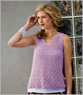 Abalone Shell shell, lace, tank, top, crochet pattern