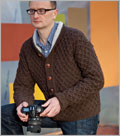 Knitting patterns for men's sweaters: Lattice and Hollow Cardigan Knitting patterns for men's sweaters: Lattice and Hollow Cardigan