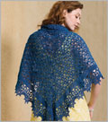 Midsummer's Night Shawl  crochet, pattern, shawl, lace, Malabrigo 