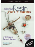 Exploring Resin Jewelry-Making with Susan Lenart Kazmer (Video Download) Resin jewery, String of beads, handcrafted jewelry, the basics of bead stringing, wire art jewelry, wire beads, jewelry making techniques, beads projects, beadwork how to, ice resin
