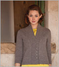 Essential Cardigan Cardigans, Sweaters, Jackets, Set-in sleeves, Buttonband, V-neck, Asymmetrical, Easy, Seaming, Shoulder shaping