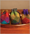 Felted Entrelac Fobs Felting, Bags, Felted bag, Entrelac, In the round