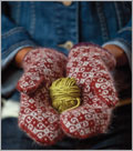 Tapestry Mittens Mittens, Fair Isle, Stranded colorwork, Colorwork, Charts, In the round