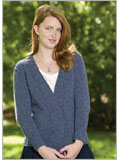 Cerulean Cardigan knitting, Wendy Bernard, top-down, cardigan, sweater, provisional cast-on, short rows